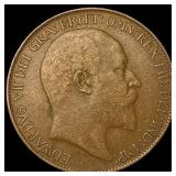 1908 Great Britain Bronze Half Penny NEARLY UNCIRC