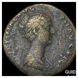 156 AD Roman Empire Faustina II Bronze As NEARLY U