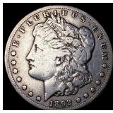 1892-CC Silver Morgan Dollar LIGHTLY CIRCULATED