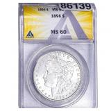 1896 Morgan Silver Dollar ANACS MS60