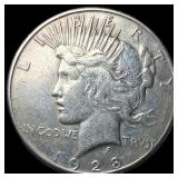 1928-S Silver Peace Dollar ABOUT UNCIRCULATED