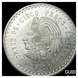 1947 Mexico Silver 5 Pesos UNCIRCULATED