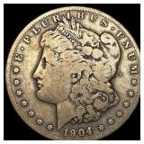 1904-S Silver Morgan Dollar LIGHTLY CIRCULATED