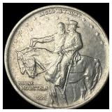 1925 Stone Mountain Silver Half Dollar CLOSELY UNC