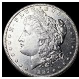 1887-S Silver Morgan Dollar CHOICE AU