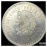 1948 Mexico Silver 5 Pesos UNCIRCULATED