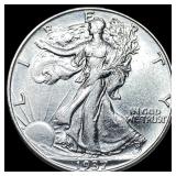 1937-S Silver Half Dollar CLOSELY UNCIRCULATED