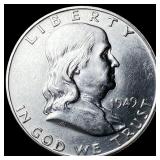 1949-D Silver Half Dollar Franklin UNCIRCULATED