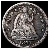 1841-O Silver Half Dime ABOUT UNCIRCULATED