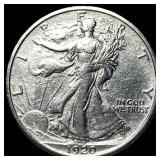 1920 Walking Liberty Half Dollar CLOSELY UNCIRCULA