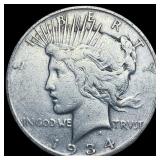 1934-D Silver Peace Dollar LIGHTLY CIRCULATED