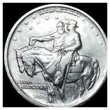 1925 Silver Stone Mountain Half Dollar NEARLY UNCI