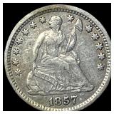 1857-O Silver Half Dime NEARLY UNCIRCULATED