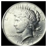 1921 Silver Peace Dollar CLOSELY UNCIRCULATED