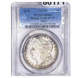 1878 Morgan Silver Dollar PCGS MS63 Strong Vam 41