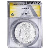 1886-O Morgan Silver Dollar ANACS EF45