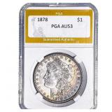 1878 Morgan Silver Dollar PGA AU53