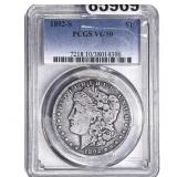 1892-S Morgan Silver Dollar PCGS VG10