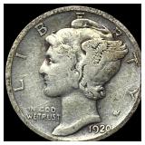 1920-D Silver Mercury Dime LIGHTLY CIRCULATED