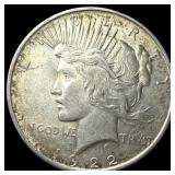 1922 Silver Peace Dollar CLOSELY UNCIRCULATED