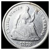 1872 Seated Liberty Half Dime ABOUT UNCIRCULATED