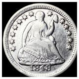 1848-O Silver Half Dime CHOICE AU