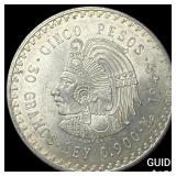1948 Mexico Silver 5 Pesos UNCIRCULATED