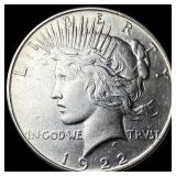 1922 Silver Peace Dollar CLOSELY UNCIRCULATED
