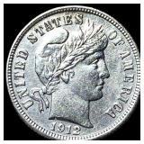 1912 Barber Dime CHOICE BU