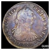 1782 Colonial Spain Silver 4 Reales NEARLY UNCIRCU