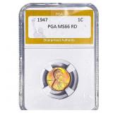 1947 Walking Liberty Cent PGA MS66 RD