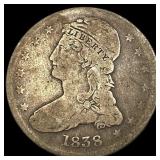 1838 Silver Half Dollar (Capped Bust) CHOICE BU