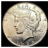 1928-S Silver Peace Dollar UNCIRCULATED