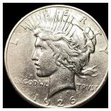 1926-S Silver Peace Dollar CHOICE AU