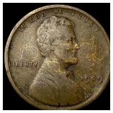1909-S Lincoln Wheat Cent LIGHTLY CIRCULATED