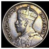 1933 New Zealand Silver 6 Pence NEARLY UNCIRCULATE