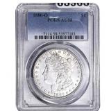 1880-O Morgan Silver Dollar PCGS AU58