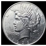 1926-S Silver Peace Dollar CHOICE AU