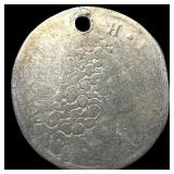1724 Bavaria Silver 30 Kreuzer Holed ABOUT UNCIRCU