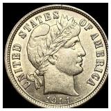 1914-D Silver Barber Dime CHOICE AU