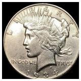 1934-S Silver Peace Dollar CLOSELY UNCIRCULATED