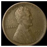 1909-S Lincoln Wheat Cent LIGHTLY CIRCULATED