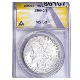 1890-O Morgan Silver Dollar ANACS MS62