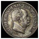 1868-C Germany Silver Groschen NEARLY UNCIRCULATED