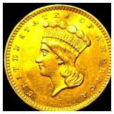 1856 Gold $1 Indian Princess Head CHOICE AU