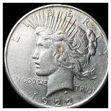 1922 Silver Peace Dollar CLOSELY UNCIRCULATED