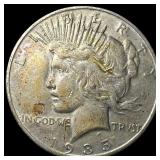 1935-S Silver Peace Dollar ABOUT UNCIRCULATED