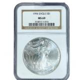 1996 Silver Eagle NGC MS69