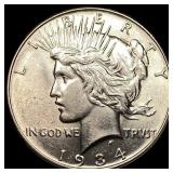 1934 Silver Peace Dollar UNCIRCULATED