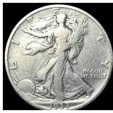 1933-S Silver Walking Liberty Half Dollar LIGHTLY